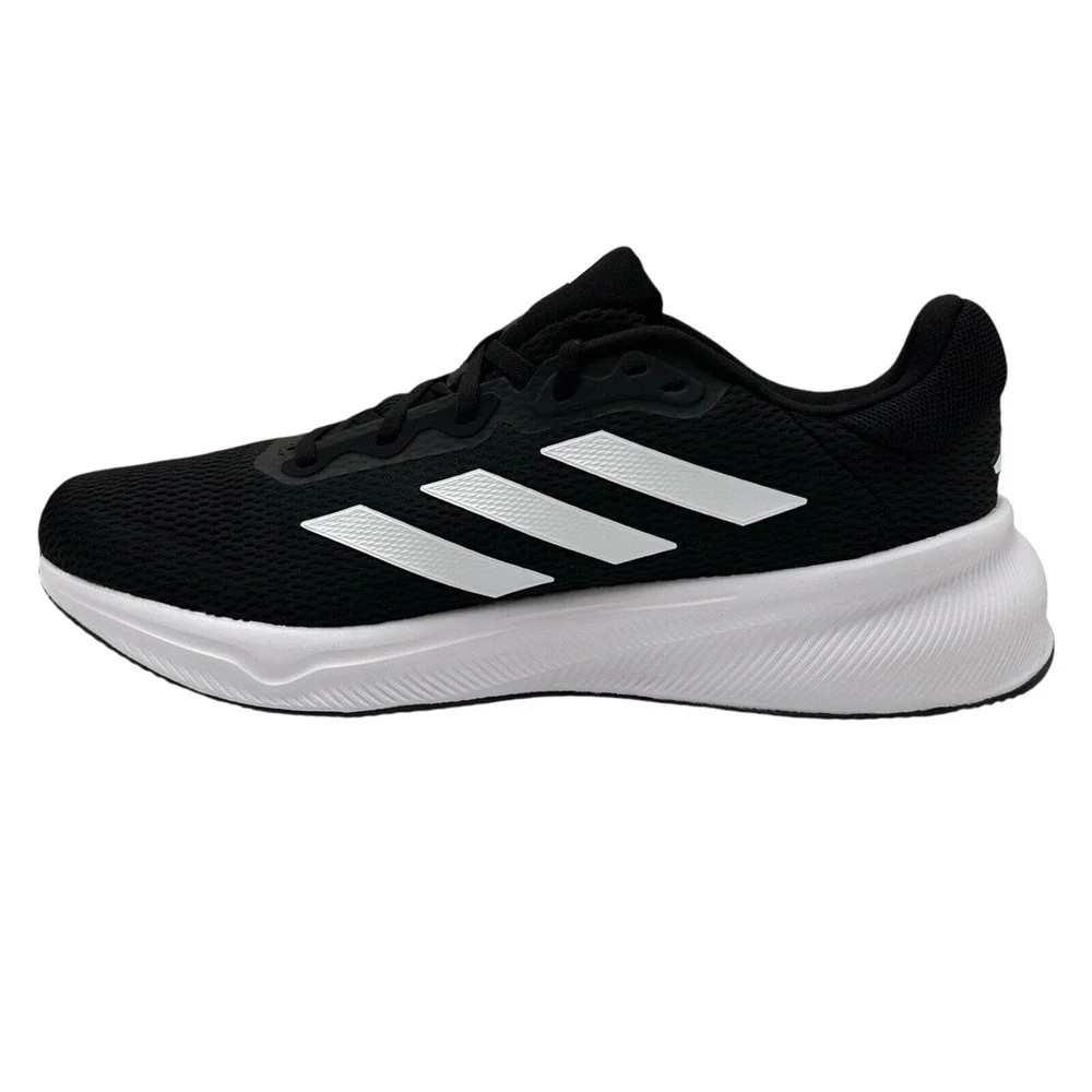 adidas Mens Response‎ Running Shoes Size 12 Black/White Lace up Sneakers IH6007